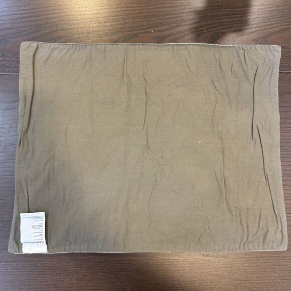 6 Crate & Barrel Rona Amber Cotton Placemats  Orange Purple Embroidered Fall - Picture 3 of 7